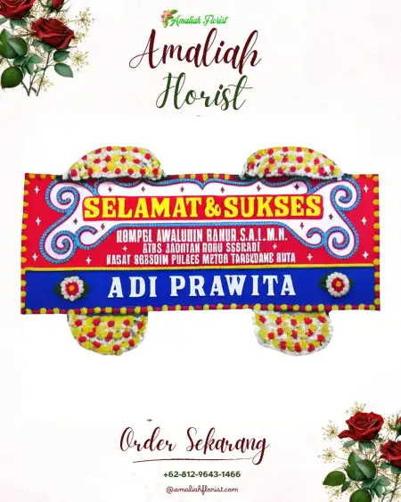 Papan Bunga Ucapan Selamat Pemping